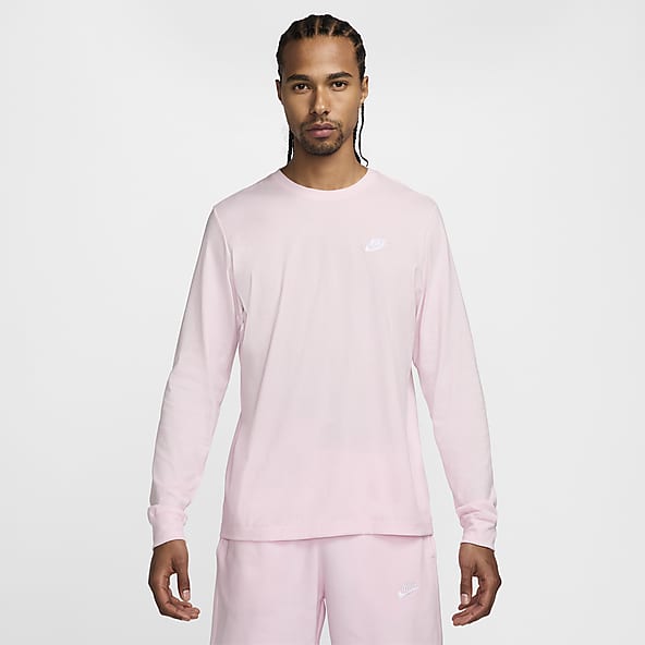 Pink nike long sleeve shirt clearance